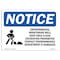 Signmission OSHA Notice Sign, 7" H, Rigid Plastic, Environmental Monitoring Well Sign With Symbol, Landscape OS-NS-P-710-L-12115 - alternate 1
